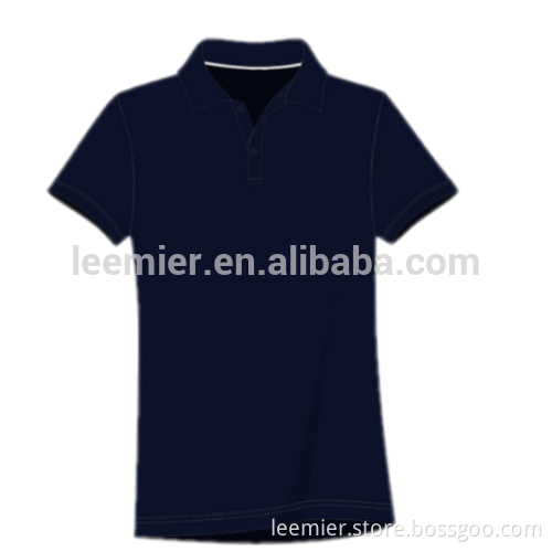 Custom design full polyester navy blue golf polo shirts